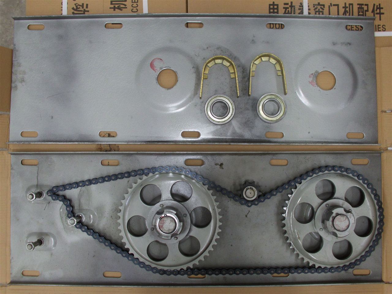 800kg 任丘康速供应800kg卷帘门双轨双帘支架